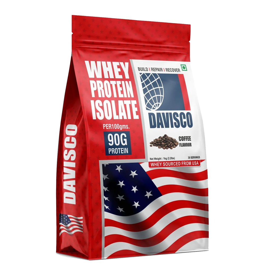 Davisco Whey Protein Isolate High Protein with BCAA + EAA Coffee Flavour 1kg