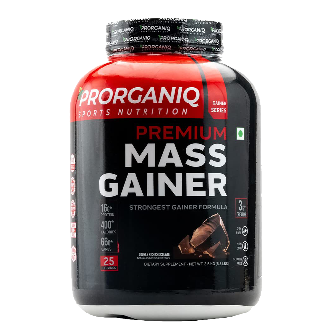 Prorganiq Premium Mass Gainer Cream & Cookies, 2.5Kg