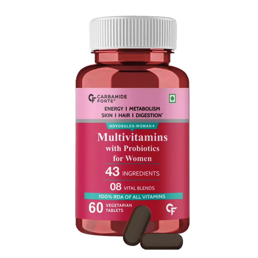 Carbamide Forte Multivitamin for Women with 43 Ingredients - 100 Veg Tablets